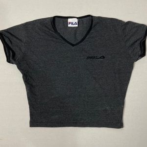 Fila fitted crop tee